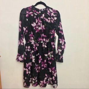 Cynthia Steffens Mini Chiffon Cocktail Dress